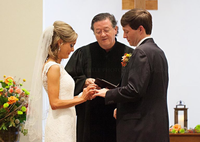 wedding ceremony at auburn university chapel