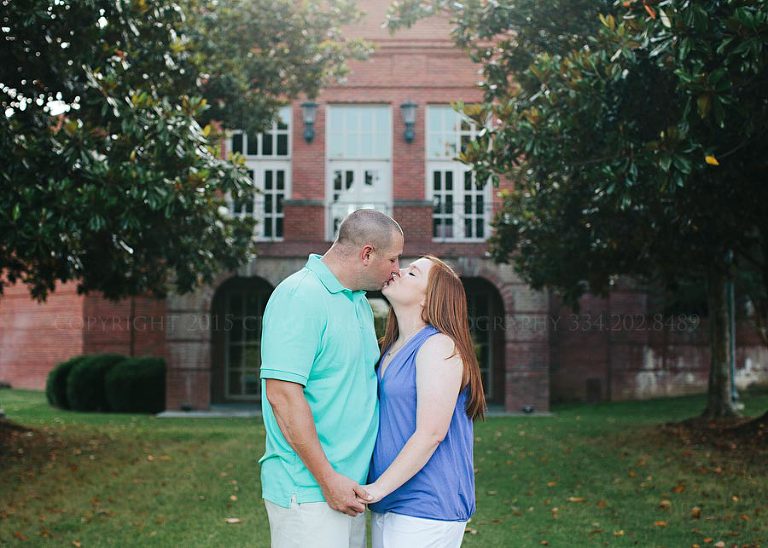 engagement pictures at alabama shakespeare festival