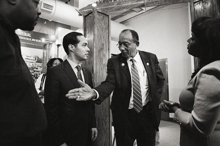 secretary castro and mayor evans