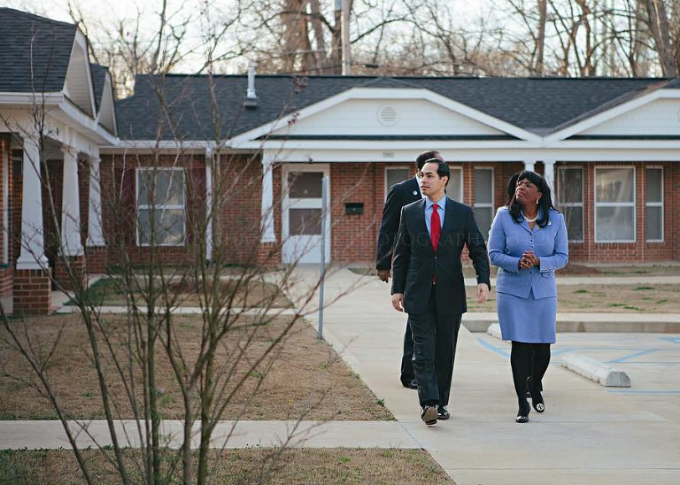 secretary castro and congresswoman sewell tour public housing 