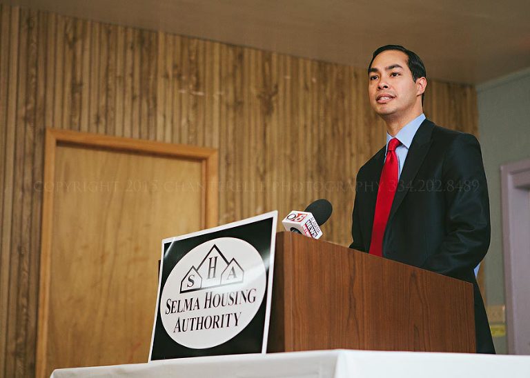 secretary castro during press conference in selma