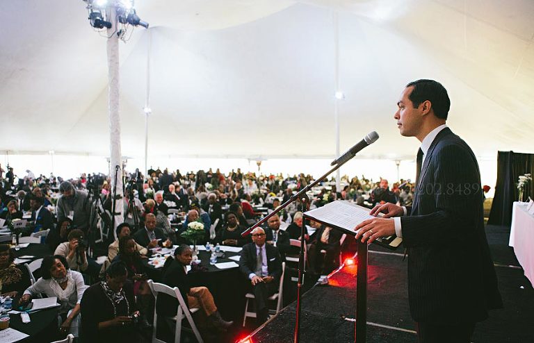 secretary julian castro addresses attendees at king unity breakfast in selma
