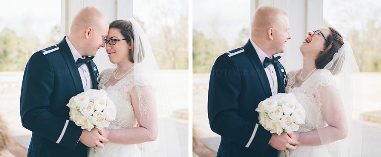 bride and military groom at wetumpka wedding
