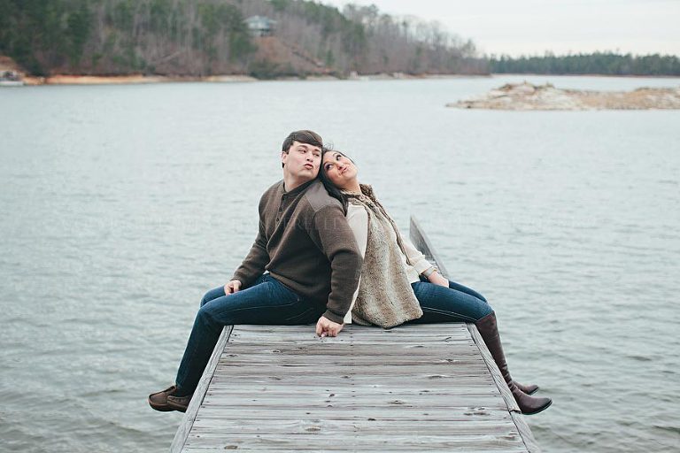 lake martin engagement pictures