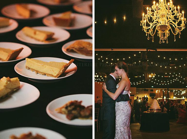 southern pies and first dance at auburn wedding