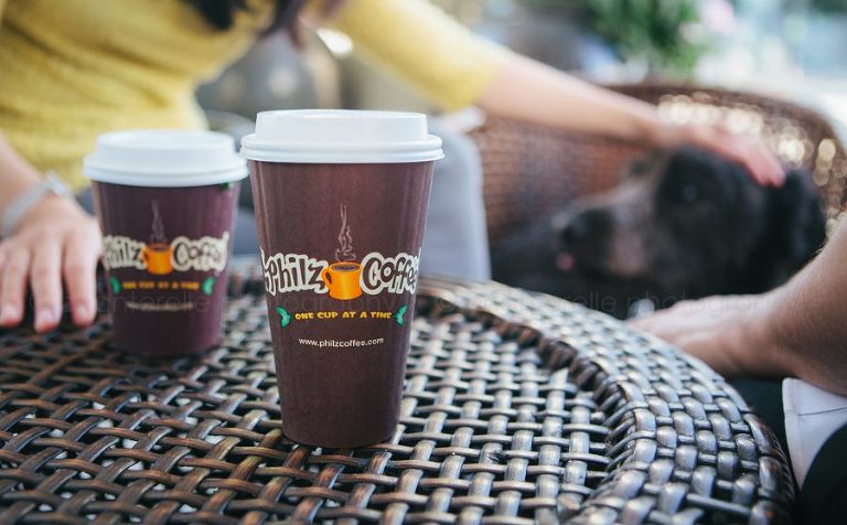 engagement session at philz coffee