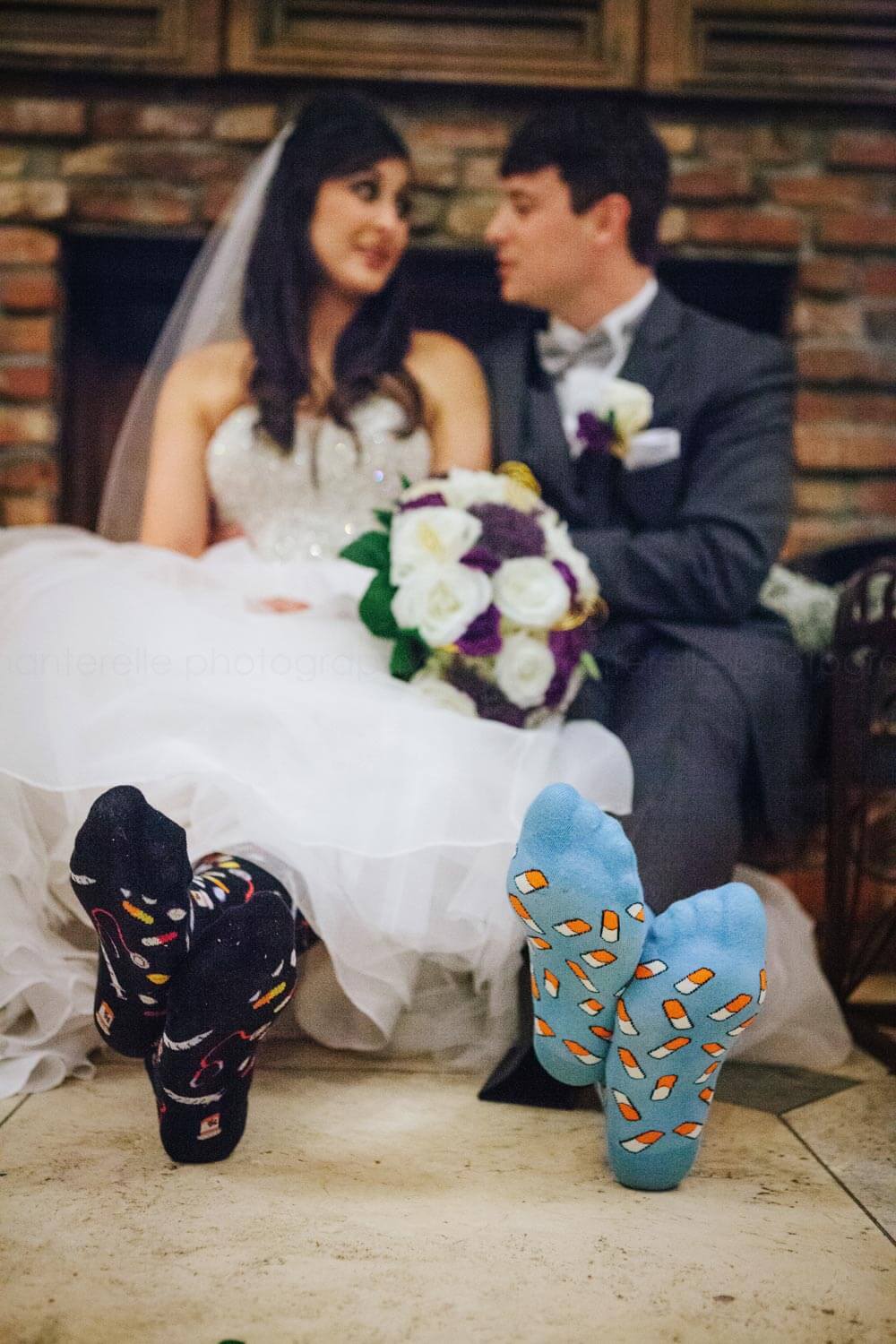pharmacists get married in socks at atlanta wedding