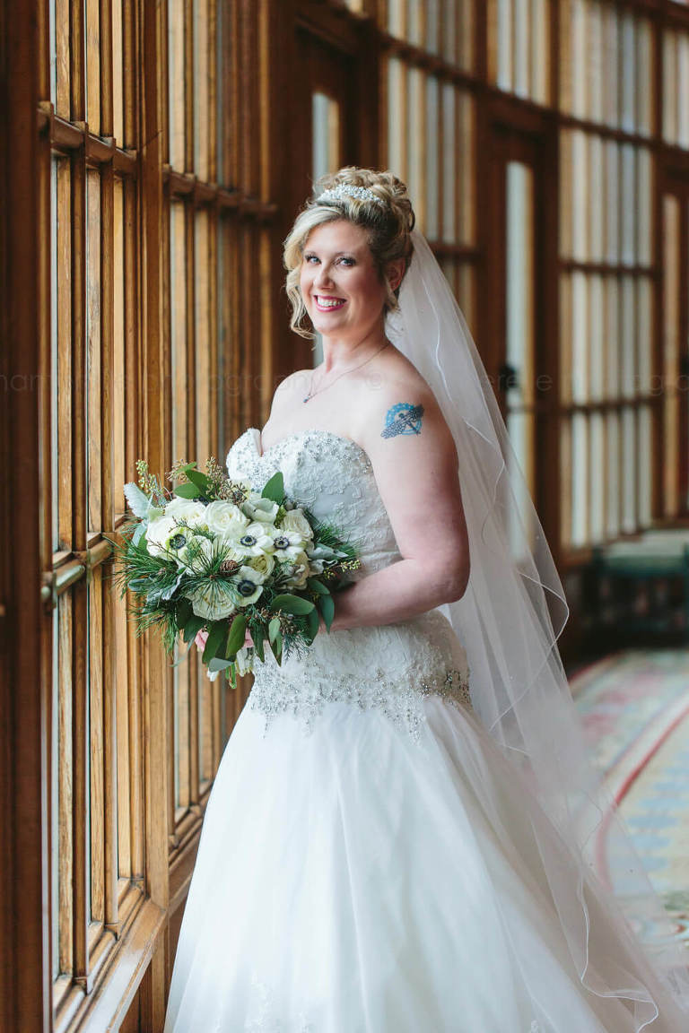 bride wearing david tutera gown in montgomery al