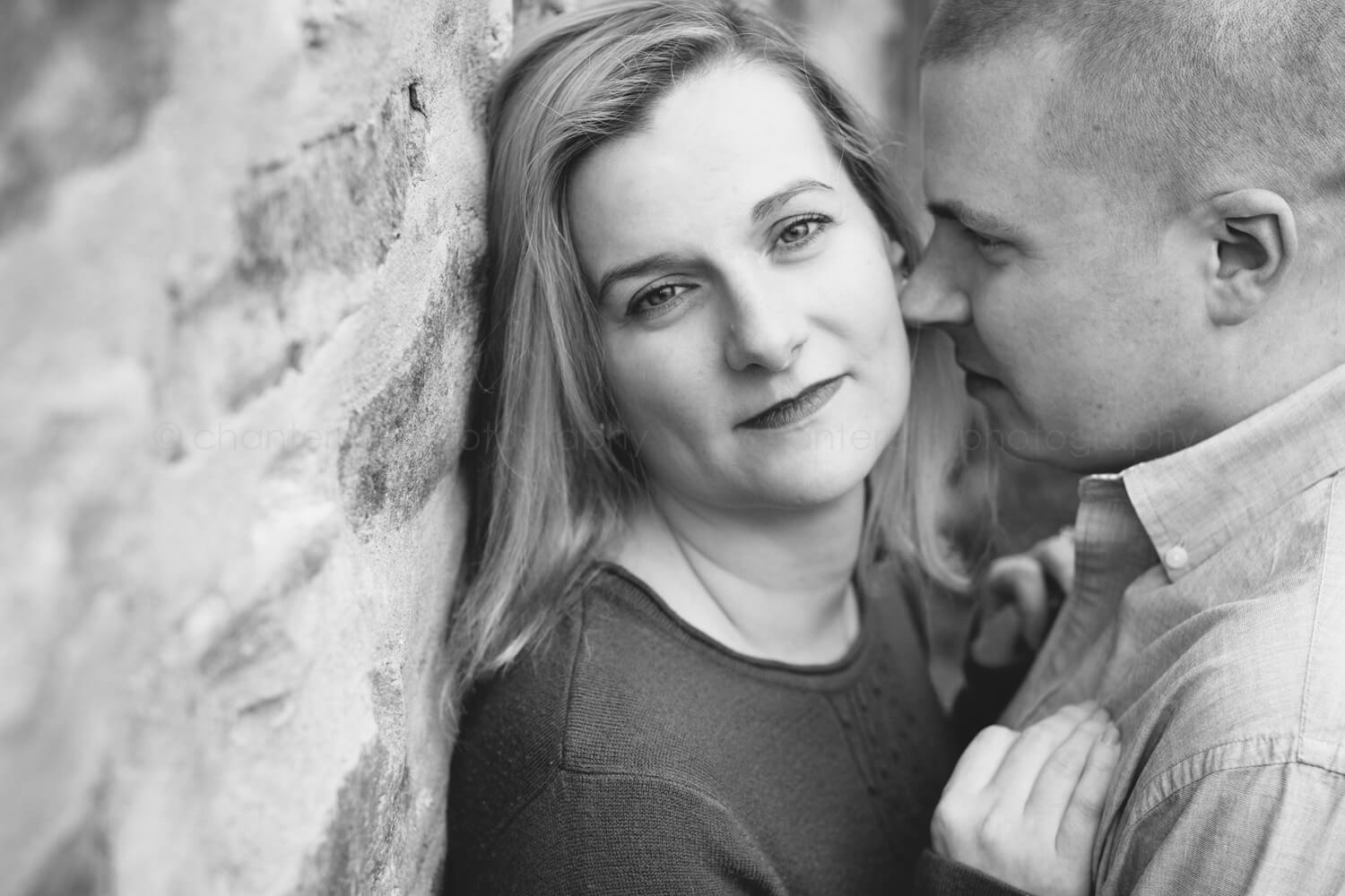 black and white engagement picture montgomery alabama
