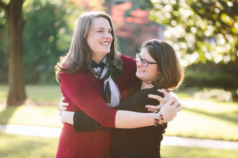 sisters joking around at university of alabama