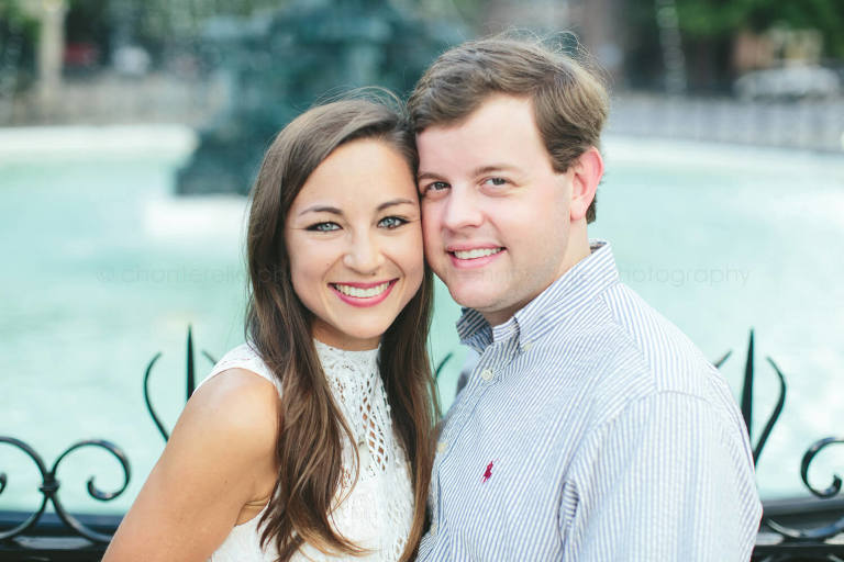 couple smiling in downtown montgomery al