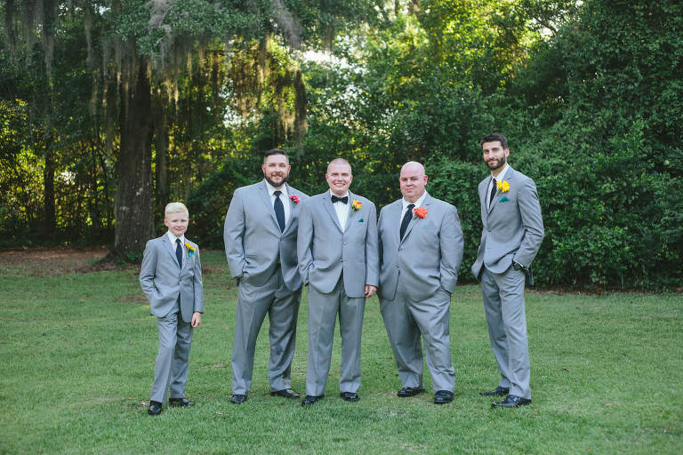 groom and groomsmen at millbrook wedding