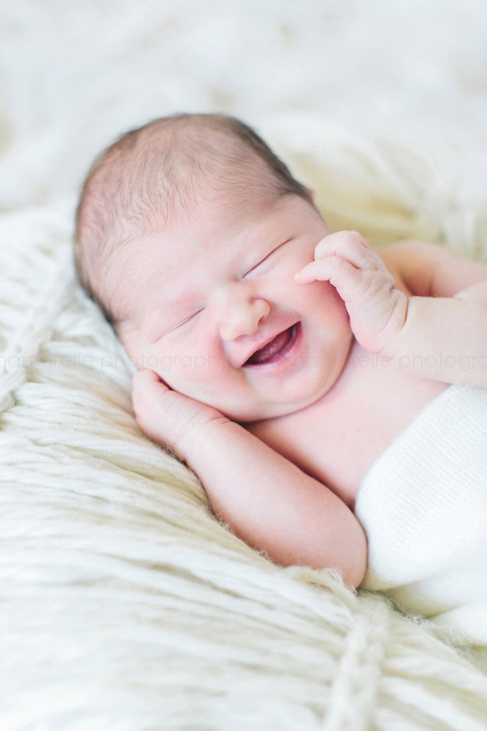 newborn baby laughing in montgomery