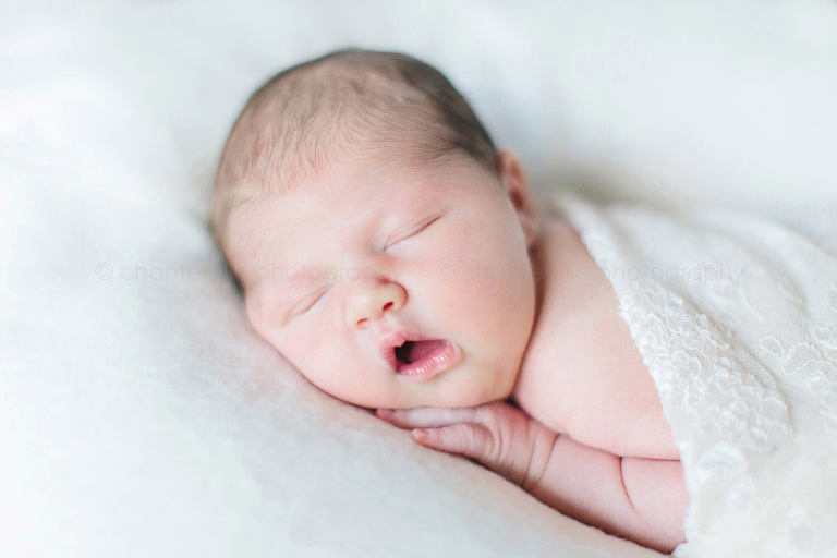 newborn sleeping during montgomery photo session