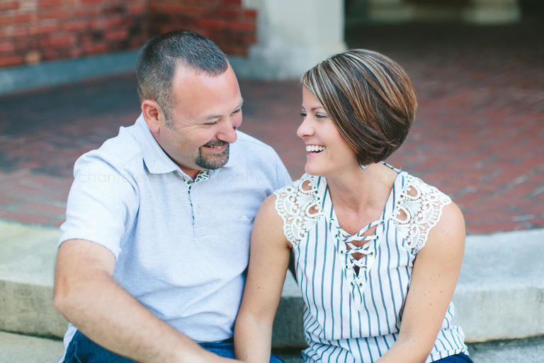 husband and wife laughing in montgomery