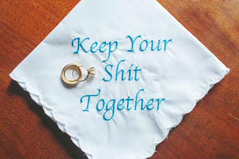 keep your shit together handkerchief